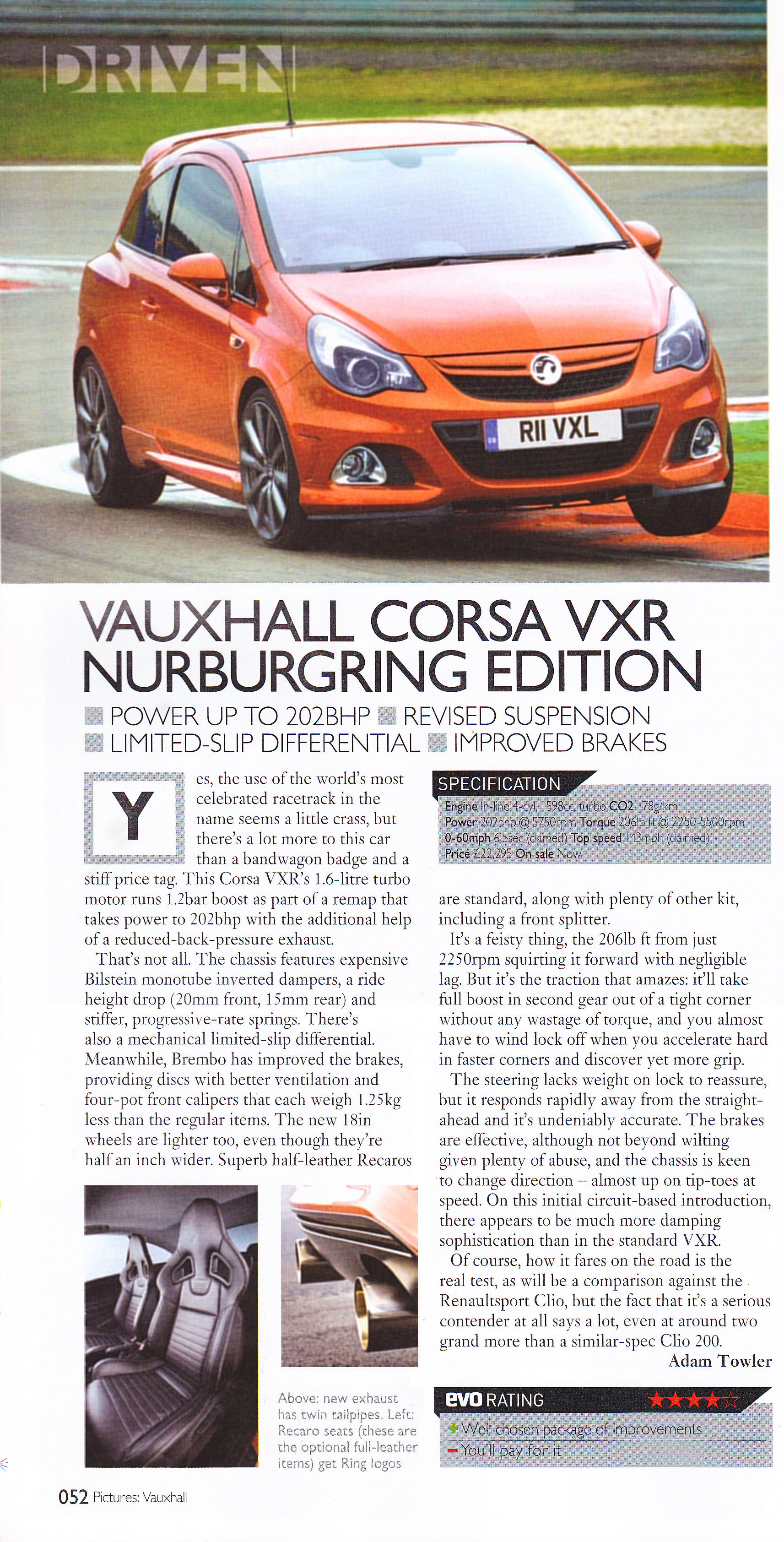Vauxhall Corsa VXR