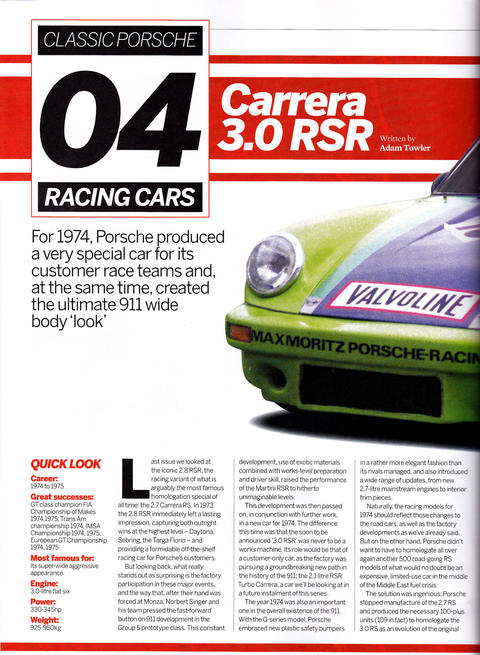 Porsche Carrera 3.0 RSR